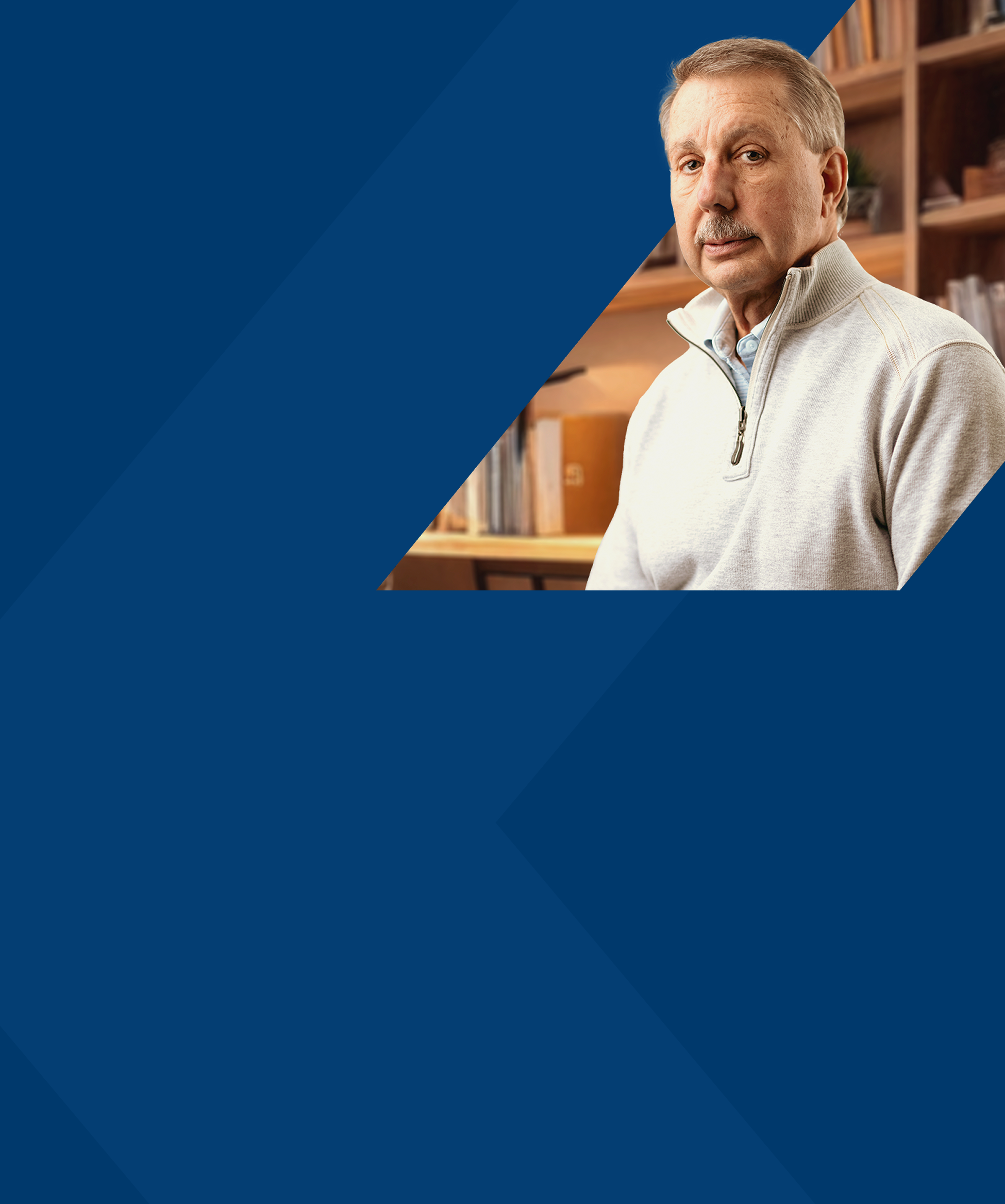 PYLARIFY Patient Keith Keith, a PYLARIFY patient, wearing a sweater